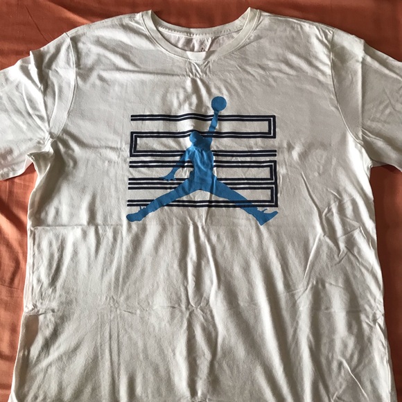 baby blue jordan t shirts